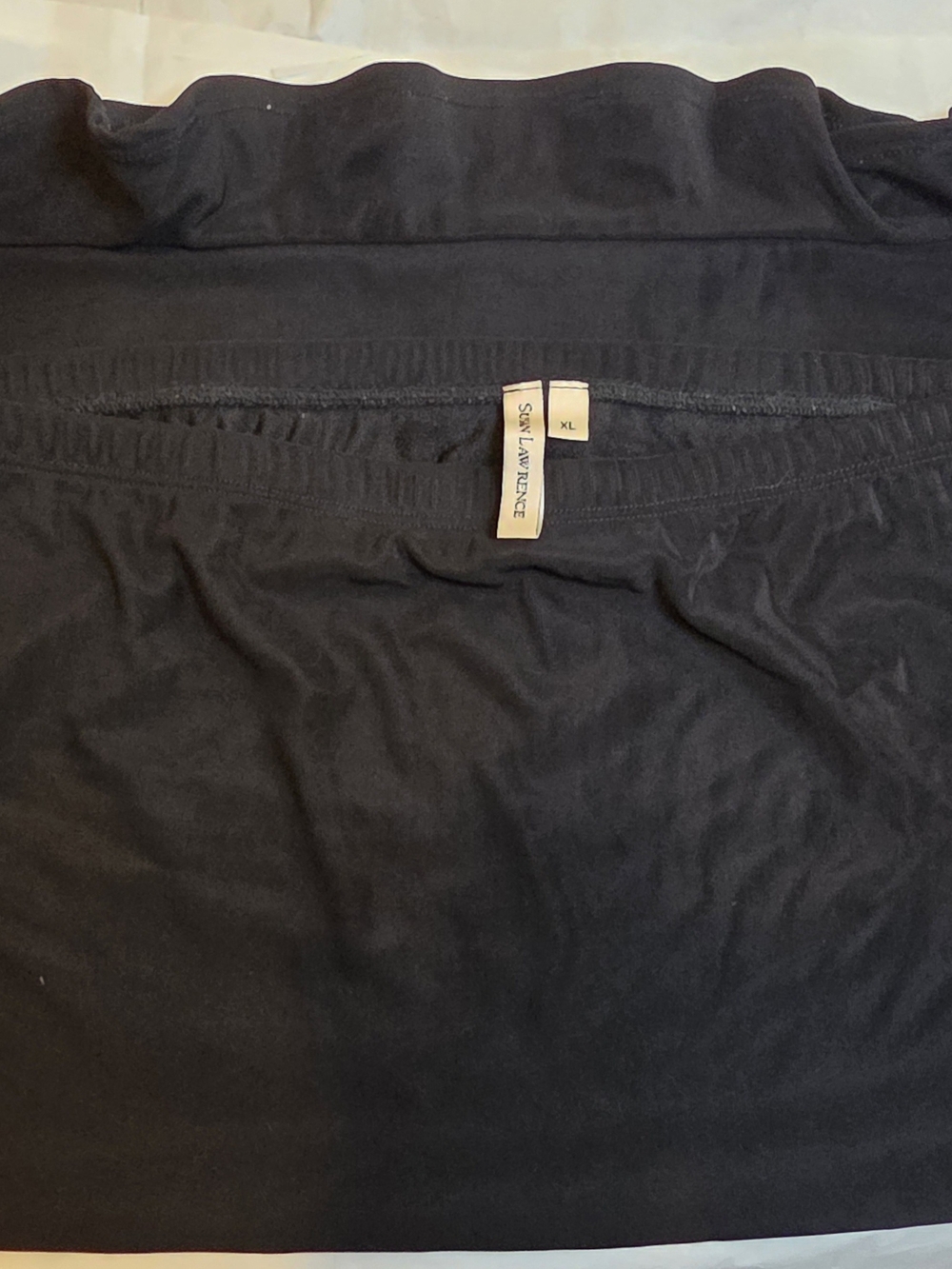 Susan Lawrence Black Maxi Skirt with Elastic Waistband